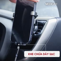 Thumbnail Giá đỡ điện thoại chống rung ô tô MEDICAR V1 hợp kim nhôm cao cấp, phù hợp mọi dòng điện thoại, thao tác 1 tay tiện lợi 4
