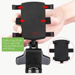 Thumbnail Giá đỡ điện thoại ô tô, kẹp taplo xoay 360 độ kèm bảng số điện thoại, phụ kiện xe hơi Tâm Luân 3