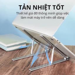 Thumbnail Giá Đỡ Laptop, Ipad, Macbook N7 Hợp Kim Nhôm Điều Chỉnh 7 Nấc Độ Cao, Giá Kê Laptop Tản Nhiệt - HOLOCOM 2