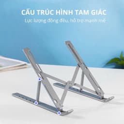 Thumbnail Giá Đỡ Laptop, Ipad, Macbook N7 Hợp Kim Nhôm Điều Chỉnh 7 Nấc Độ Cao, Giá Kê Laptop Tản Nhiệt - HOLOCOM 4