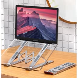 Thumbnail Giá Đỡ Laptop,IPAD, Điện Thoại ZTU SMART Z5 Gấp Gọn Hợp Kim Nhôm Cao Cấp ,Hỗ trợ tản nhiệt, Kèm Túi Vải 2