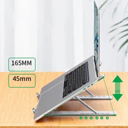 Thumbnail Giá Đỡ Laptop,IPAD, Điện Thoại ZTU SMART Z5 Gấp Gọn Hợp Kim Nhôm Cao Cấp ,Hỗ trợ tản nhiệt, Kèm Túi Vải 3