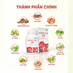 Thumbnail Giảm mỡ máu, ngừa tai biến Dưỡng tâm Ob, Tốt Cho Tim Mạch, Huyết Áp( Hộp 60 viên) 1