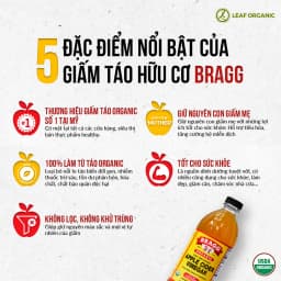 Thumbnail Giấm táo hữu cơ Bragg - Hàng mỹ - Chai lớn 946ml 3