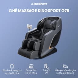 Thumbnail GIAO HÀNG MIỀN NAM| Ghế massage KINGSPORT G78 công nghệ massage đa điểm 3D, nhiệt hồng ngoại kép, khung ghế rộng rãi 2