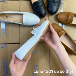 Thumbnail Giày bệt nữ 2p LUNASHOES 1201 mũi trọn họa tiết đẹp êm chân phù hợp mọi lứa tuổi 3