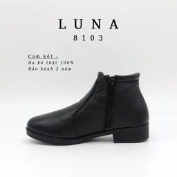 Thumbnail Giày Bốt Nữ Boot nữ LUNASHOES 8103 Da bò 100% cao 3p đế tpr chống trơn lót siêu êm bảo hành 2 năm 1
