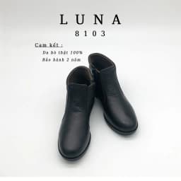 Thumbnail Giày Bốt Nữ Boot nữ LUNASHOES 8103 Da bò 100% cao 3p đế tpr chống trơn lót siêu êm bảo hành 2 năm 2