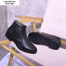 Thumbnail Giày Bốt Nữ Boot nữ LUNASHOES 8103 Da bò 100% cao 3p đế tpr chống trơn lót siêu êm bảo hành 2 năm 4