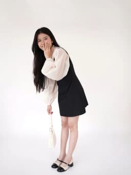 Thumbnail Giày Búp Bê Marry Jane Nữ Cillie Gót Vuông Cao 5cm Lolita Kiểu Dáng Công Chúa 2