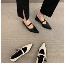 Thumbnail Giày búp bê marry janes nữ mũi nhọn FAROSA -TK74 giày đế bằng nữ chất da mềm mẫu mới cực hót trend 2