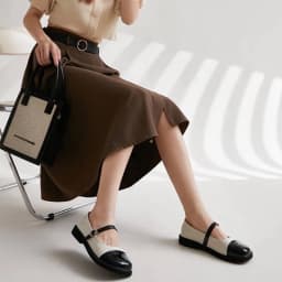 Thumbnail Giày búp bê Mary Jane nữ da mềm FAROSA - TV1  phong cách học sinh Nhật Bản 3