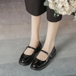 Thumbnail Giày búp bê nữ dáng mary janes FAROSA phối màu phong cách năng động cực hót V44 3