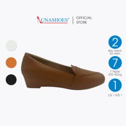 Thumbnail Giày búp bê nữ đế xuồng 5p LUNASHOES 2105 da bò mềm bảo hành tới 3 năm lỗi 1 đổi 1 mũi vuông 3