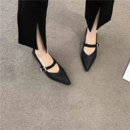 Thumbnail Giày bup bê nữ mũi nhọn FAROSA -K74 giày marry janes chất da lỳ mềm siêu đẹp siêu hót 3