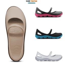 Thumbnail Giày búp bê Thái Lan chất cao su chống trơn đi mưa nước thoải mái  MONOBO TAMMY 2 LỚP 1