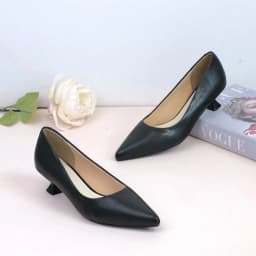 Thumbnail Giày Cao Gót 3cm Mũi Nhọn Gót Nhỏ Trơn Basic Pixie X544 4