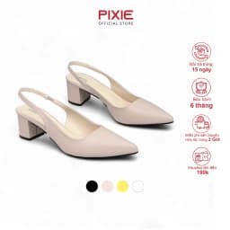 Thumbnail Giày Cao Gót 5cm SlingBack Hậu Thun Pixie H350 1