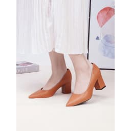 Thumbnail Giày Cao Gót 6cm Đế Vuông Mũi Nhọn Basic Pixie P159 3