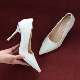 Thumbnail Giày Cao Gót 9cm Da Bóng Mũi Nhọn Basic Pixie P746 4