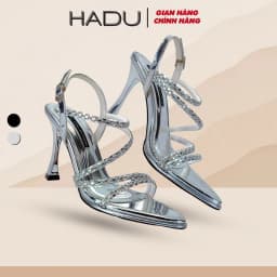 Thumbnail Giày Cao Gót 9P Dây Đan Đính Đá AGNES HADU M972 Da Cao Cấp Sang Trọng Bảo Hành 12T 1