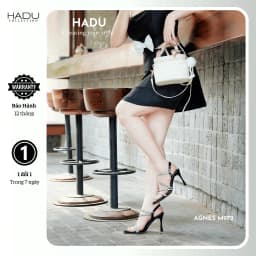 Thumbnail Giày Cao Gót 9P Dây Đan Đính Đá AGNES HADU M972 Da Cao Cấp Sang Trọng Bảo Hành 12T 3
