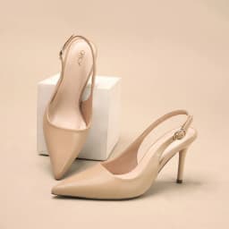 Thumbnail Giày cao gót bít mũi nữ DILY quai hậu thanh mảnh ,giày slingback nữ tiện lợi gót nhọn cao 8cm AA0452 2