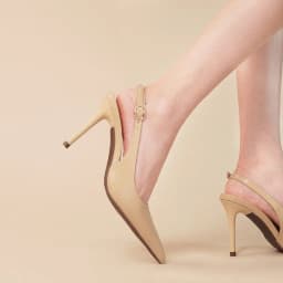 Thumbnail Giày cao gót bít mũi nữ DILY quai hậu thanh mảnh ,giày slingback nữ tiện lợi gót nhọn cao 8cm AA0452 4
