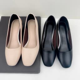 Thumbnail Giày Cao Gót Công Sở Nữ Đế Vuông 5cm, Giày Búp Bê Nữ Mũi Vuông Da Mềm NUDDO NU208 4