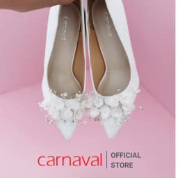 Thumbnail Giày Cao Gót Cưới Carnaval Đính Hoa Thủ Công - Nét Thanh Lịch và Sang Trọng Dành Cho Cô Dâu - VS46 3