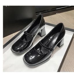 Thumbnail Giày cao gót đế vuông quai ngọc thời trang 7cm FAROSA - C24 chất da bóng cực sang chảnh (FORM TO) 3