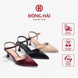 Thumbnail Giày Cao Gót Đông Hải Bít Mũi Nhấn quai Ankle Strap - G81S8 1