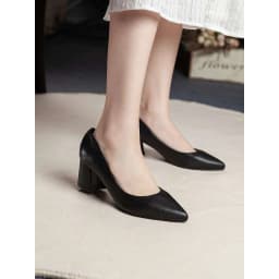 Thumbnail Giày Cao Gót Đế Vuông 5cm Mũi Nhọn Basic Pixie P055 2