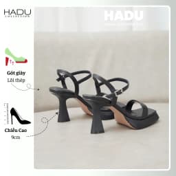 Thumbnail Giày Cao Gót Đế Vuông 9P Quai Ngang Đúp Trước 3P VENESSA HADU M967 Da PU Cao Cấp BH 12T 4