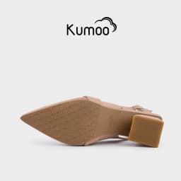 Thumbnail Giày Cao Gót Kumoo Kuro Mzu GCG-KUMO-025-B Màu Be Mũi Nhọn Gót Vuông Phong Cách Công Sở Điển Hình 4