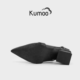 Thumbnail Giày Cao Gót Kumoo Kuro Mzu GCG-KUMO-025-A Màu Đen Mũi Nhọn Gót Vuông Phong Cách Công Sở Điển Hình 4