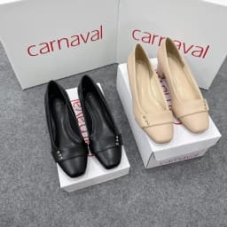 Thumbnail Giày cao gót mũi tròn trang trí khóa GCOROI cao 4 cm da cao cấp siêu sang - VS63 3