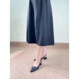 Thumbnail Giày Cao Gót Nữ 3 Phân Mũi Nhọn Dáng Slingback, Guốc Nữ Đế Vuông Kín Mũi Sang Trọng NU223 4