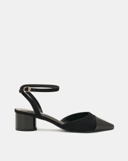 Thumbnail Giày Cao Gót Nữ 5cm Thời Trang JUNO Giày Cao Gót Slingback Phối Toe Cap CG05146 2