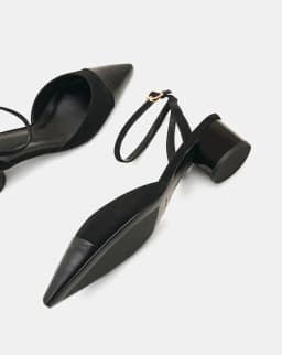 Thumbnail Giày Cao Gót Nữ 5cm Thời Trang JUNO Giày Cao Gót Slingback Phối Toe Cap CG05146 3