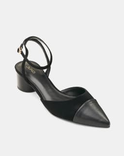 Thumbnail Giày Cao Gót Nữ 5cm Thời Trang JUNO Giày Cao Gót Slingback Phối Toe Cap CG05146 4
