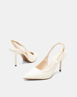 Thumbnail Giày Cao Gót Nữ 9cm Thời Trang JUNO Giày Cao Gót Slingback Phối Xích CG09170 3