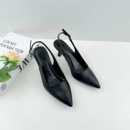 Thumbnail Giày Cao Gót Nữ Bít Mũi 7 Phân Mũi Nhọn, Guốc Nữ Slingback Hở Gót Đế Nhọn Sang Trọng NUDDO NL712 3