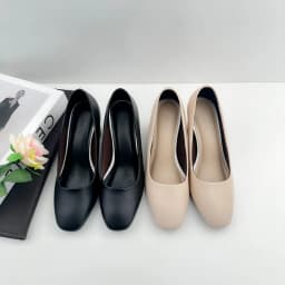 Thumbnail Giày Cao Gót Nữ Công Sở Da Mềm Đế Vuông 7p, Guốc Nữ Cao Cấp Mũi Vuông Basic Dễ Phối Đồ NUDDO N700 2