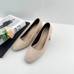 Thumbnail Giày Cao Gót Nữ Công Sở Da Mềm Đế Vuông 7p, Guốc Nữ Cao Cấp Mũi Vuông Basic Dễ Phối Đồ NUDDO N700 4