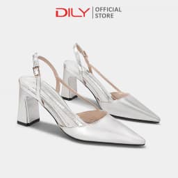 Thumbnail Giày cao gót nữ DILY mũi nhọn công sở, giày bít hậu gót vuông thanh lịch cao 7.5cm DL0551 1