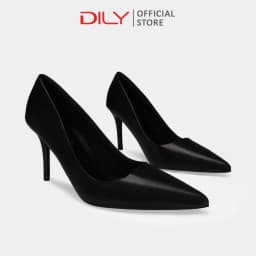 Thumbnail Giày cao gót nữ DILY mũi nhọn basic thời trang, giày bít mũi nữ gót nhọn cao 8cm AA0445 1
