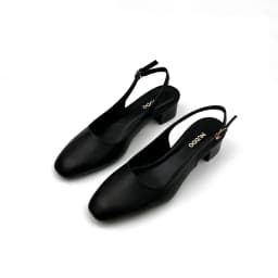 Thumbnail Giày cao gót nữ đế vuông 3 phân mũi vuông da mềm dáng slingback quai hậu sang trọng Nuddo_N333 3