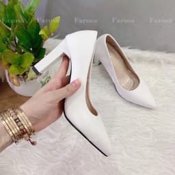 Thumbnail Giày cao gót nữ FAROSA 9cm mũi nhọn chất da mềm cực êm chân- TC19 1