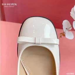 Thumbnail Giày cao gót nữ, giày mary jane đế cao HÀ HUYỀN da bóng quai ngang gót vuông 7cm - CG1365 4